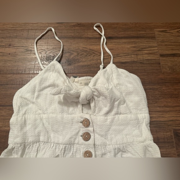 Mini White Summer Dress - Picture 2 of 5